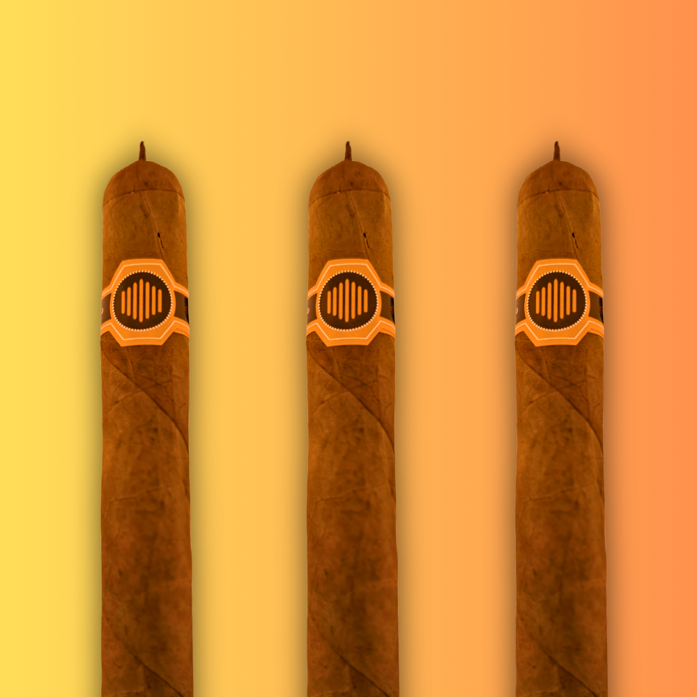 Open box of Warped La Colmena cigars showcasing golden bands and smooth Ecuadorian wrapper.