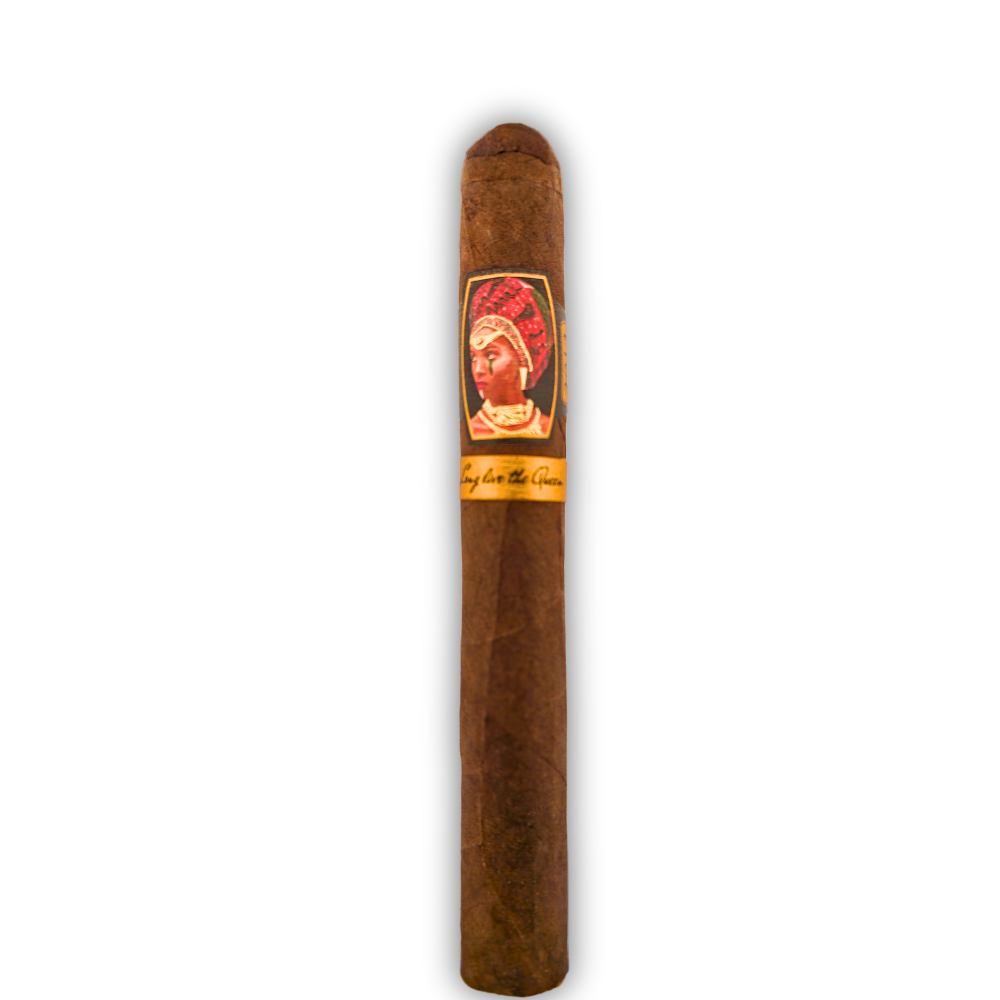 Caldwell Long Live The Queen Maduro cigar at Tinderbox - premium handcrafted cigar with distinctive African queen portrait band and maduro wrapper