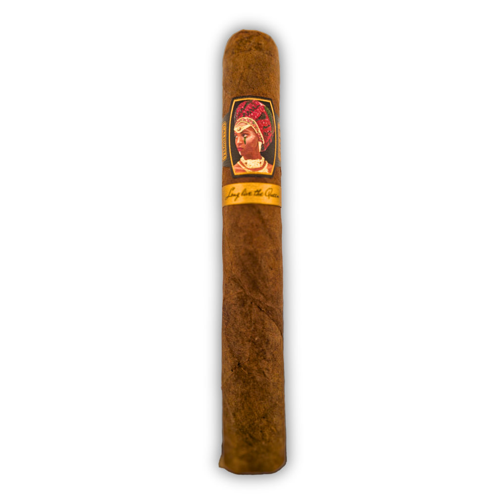 Caldwell Long Live The Queen Maduro toro cigar vertical display at Tinderbox