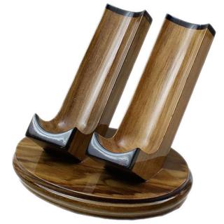 Woodmere 2 pipe Teak Pipe Stand