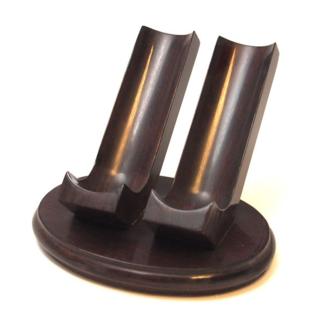 Woodmere 2 pipe Walnut Pipe Stand