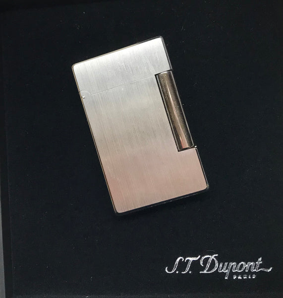 S. T. Dupont Initial Brushed Silver Lighter