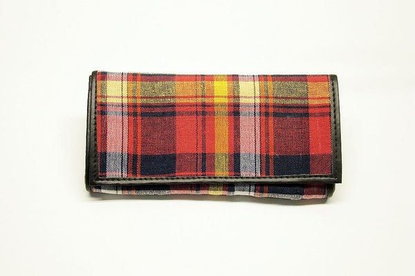 Plaid Fold Up Pouch